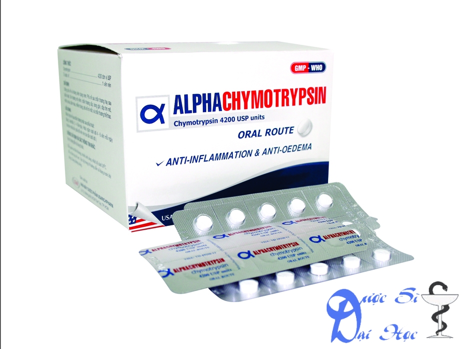 Hình ảnh sản phẩm alpha chymotrypsin 4,2mg