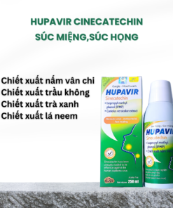 Thành Phần Chính dung dịch súc họng, súc miệng Hupavir Sinecatechin